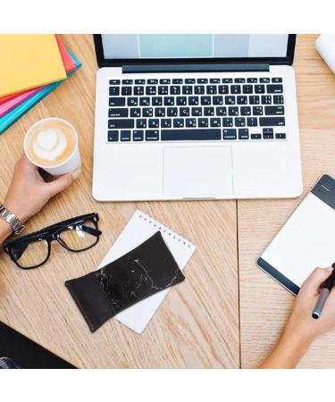 Facynde Sunglasses Pocket Case - Water-Repellent PU Leather with Marble Design | Soft Bag for Men & Women - Stylish Black Glasses Case - Buy Online on GoSupps.com