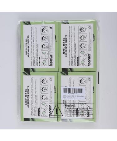 Teenitor Green Tea Oil Blotting Sheets - 100 Large Absorbing Tissues for Oil Control - Buy Online on GoSupps.com