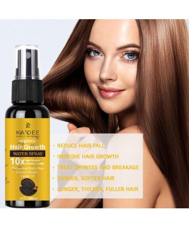 Simply BeYouful Hair Growth Serum & Rice Water Spray | Hair Loss Treatment for Men & Women | Regrowth for Thicker Longer Fuller Hair with Castor Oil & Ginger - Buy Online on GoSupps.com