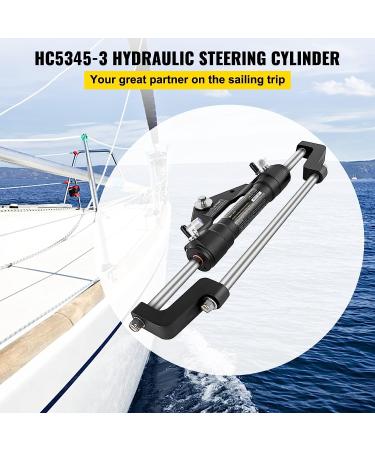 VEVOR 300HP Outboard Hydraulic Steering Cylinder HC5358-3 & HC5345-3 Front Mount - Boat Steering System - Buy Online on GoSupps.com