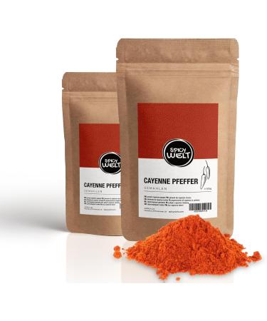 Spicy Welt Piment de Cayenne Moulu (500g) Poudre de Piment Cayenne | Pour Cuisine Mexicaine Asiatique Sauce & Marinade | Piquant Franc & Saveur Relev e | 100% Naturel Sans Additifs - Buy Online on GoSupps.com