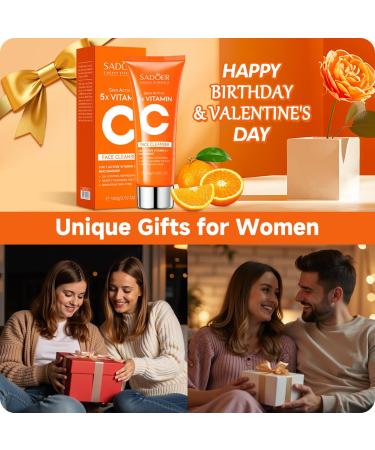 5X Vitamin C Face Cleanser 100g Niacinamide & Hyaluronic Acid Gentle Pore Refining Daily Wash for Oily &Dull Skin Clear Oil Balancing Popular Skincare Gift Women 1 Face Cleanser - Buy Online on GoSupps.com