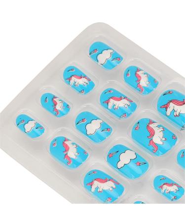 Buy Girls' Cartoon Pattern Fake Nails - Shiny & Removable Nail Art for Technicians & Home Use - Buy Online on GoSupps.com