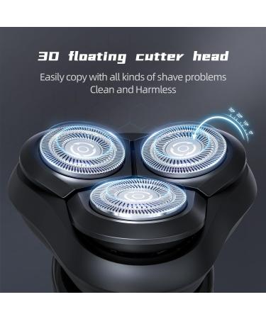 Men's Electric Rotary Shaver | 3D Floating Cutter Fast Charge Waterproof - Ideal Gift for Dad Husband or Boyfriend - Buy Online on GoSupps.com