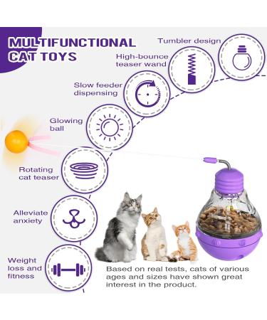Fostbeen Interactive Cat Toys - Magic Wand Funny Balls & Slow Feeder for Kittens & Cats | Weight Loss & Treat Edition Gift - Buy Online on GoSupps.com