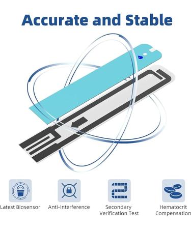 Metene TD-4116 Blood Glucose Test Strips, 100 Count Blood Sugar Test Strips for Diabetes, Use with metene TD-4116 Blood Glucose Monitoring System Only - Buy Online on GoSupps.com