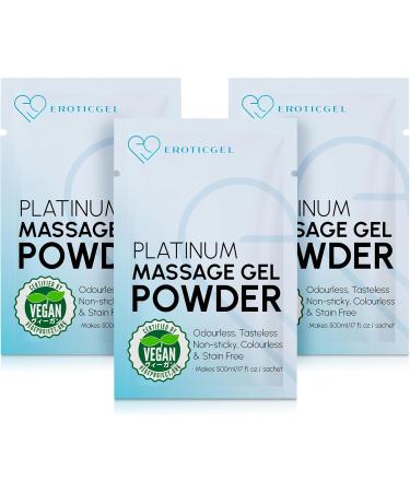Premium Nuru Massage Gel Powder - 3 x 5g Sachets | Makes 500ml | Paraben & Glycerine Free | Made in Japan - Buy Online on GoSupps.com