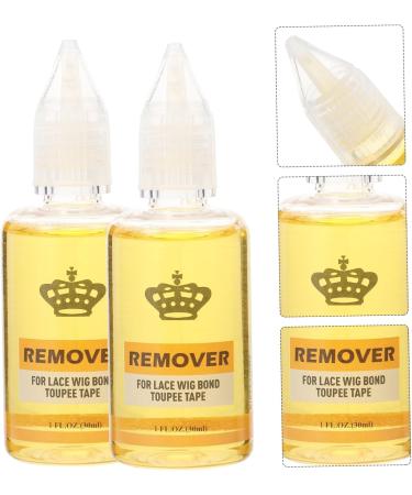 minkissy 2 Hair Extension Glue Remover 30ml Toupee Remover Extension Tape Remover Bonding Glue Remover Lace Glue Remover Adhesive Remover Hair Remover 30ml Glue Remover Plastic Wig Extend 8.50X3.00X3.00CM Yellow - Buy Online on GoSupps.com