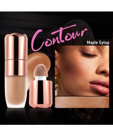 High Gloss Grooming Stick Liquid Highlighter Moisturizing Glow Liquid Contour/Highlighter Long-Lasting Liquid Luminator Waterproof Cream Contour Stick Skin Brighten (Maple Sytup 10 ml) - Buy Online on GoSupps.com