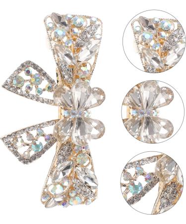 minkissy Hairpins Hair Rollers Clips Hair Clips for Girls Hair Jewelry Hair Accessories Large Hair Clips Bow Tie Top Clip South Korea Headgear Women's Issue Card Alloy White - Buy Online on GoSupps.com