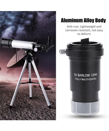 5X Magnification 1.25 Inch Barlow Lens | Multi-Coated Aluminum Alloy | M42 Thread for 31.7mm Telescope Eyepiece - Buy Online on GoSupps.com