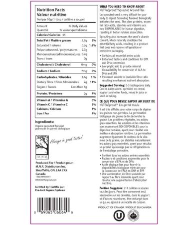 Sprouted Organic Flax Powder - Buy Online on GoSupps.com