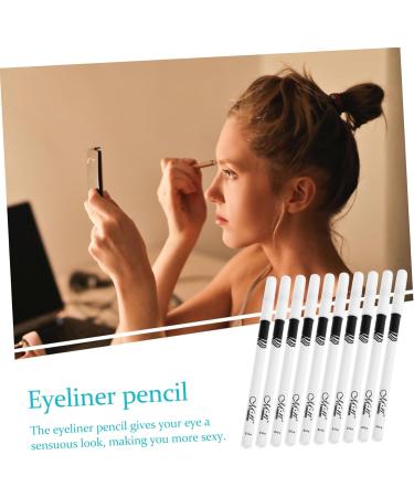 DRESSOOS 40 Pcs Lying Silkworm Eyeliner Lip Liner Pencil Eye Makeup Accessories Gel Wooden Pole White - Buy Online on GoSupps.com