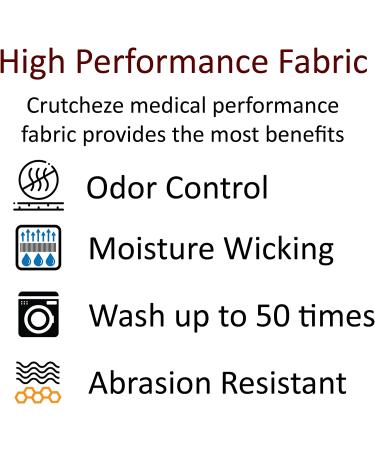 Crutcheze Premium USA Made Crutch Pad & Hand Grip Covers | Comfortable, Washable & Odor Reducing - Adult & Youth Crutches Accessories - Buy Online on GoSupps.com