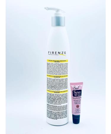 Firenze Professional Keratin Salt-Free Shampoo & Mask Set + Leave-in Treatment - 44.9 oz - Free Starry Lip Gloss - Buy Online on GoSupps.com