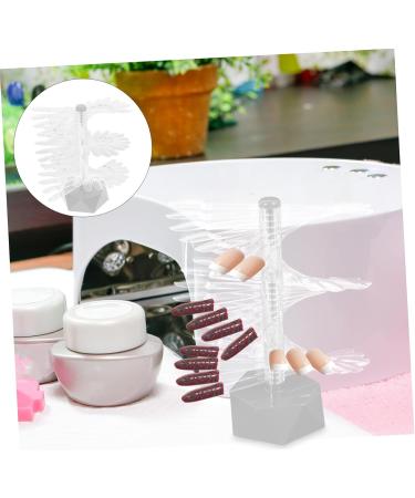 Nail Tips Practice Holder Nail Tips Display Holder Nail Practice Stand Nail Art Practice Stand Nail Art Stands Clear Nail Sample Stick Nail Art Supply Spiral Nail Manicure Acrylic 6.2x6.2cm gray - Buy Online on GoSupps.com