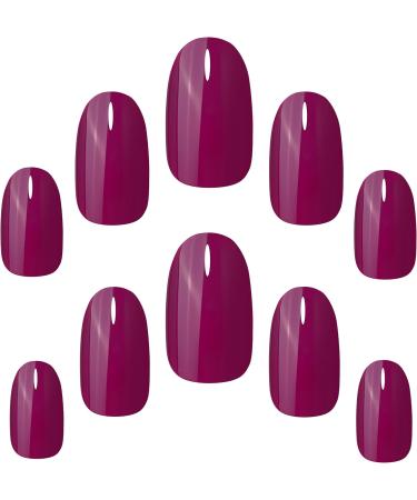 Elegant Touch Core Colour Nails Vivid Plum - 24 Piece Assortment - Buy Online on GoSupps.com
