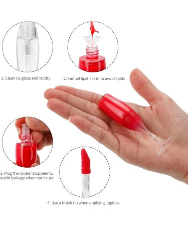 RONRONS Creative Mini Lip Glaze Containers - 24pcs Colorless 8ml Transparent for International Shipping - Buy Online on GoSupps.com