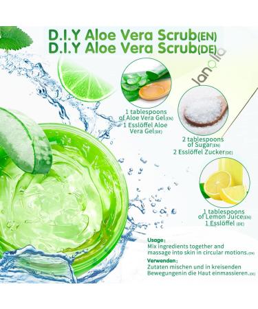 Janolia Aloe Vera Gel 300ml | Soothing Moisturizer for Face & Body | Natural Sunburn Relief & Self-Tanner | Pure Aloe Vera Extract - Buy Online on GoSupps.com
