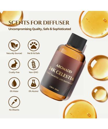 AROMADD 24K Celestia Diffuser Oil Inspired by Luxury Hotel Scent 3.38 Fl Oz (100ml) Aroma Diffuser & Hotel Fragrance Diffuser Oil Essential Oil Diffuser for Aromatherapy Long-Lasting 24K Celestia 3.38 Fl Oz (Pack of 1) - Buy Online on GoSupps.com