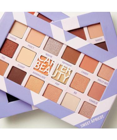 Carter Beauty 18 Shade Eyeshadow Palette - Long Lasting Shimmer & Matte Colors | Sweet Apricot | International Shipping Available - Buy Online on GoSupps.com
