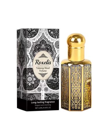 Long-Lasting Arab Fragrance Perfume Rich Floral and Plant Scents Green Gold Blue and Red for Women and Men 12ml (Tuberose)