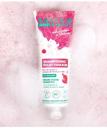 ENERGIE FRUIT | Sulfate-free Shampoo | Cherry Blossom & Organic Raspberry Vinegar | Colored & Highlighted Hair | Vegan | 250 ml - Buy Online on GoSupps.com