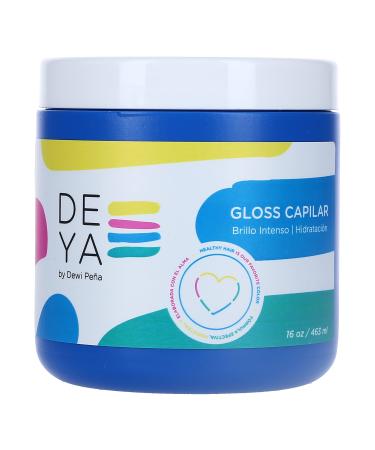DEYA Gloss Capilar with Organic Coconut and Jojoba Oils and Silk Deep Restorative Mask 16 OZ