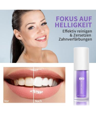 Purple Toothpaste for White Teeth - Advanced Whitening & Stain Removal - Buy Online on GoSupps.com