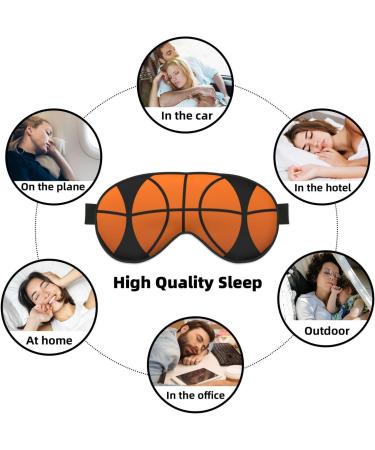 Basketball Soft Sleep Eye Mask | Breathable Eye Patch for Women | Ideal for Travel & Relaxation - Buy Online on GoSupps.com