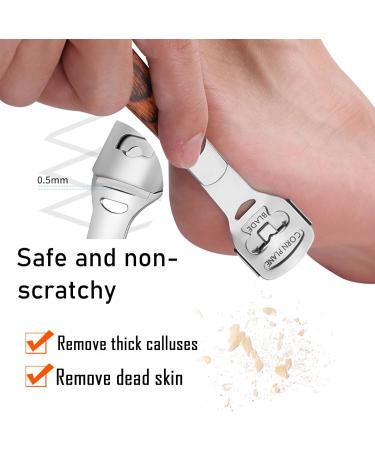 Foot File Pedicure Sets for Feet 8 in 1 Foot Files Foot Care Foot Scrubber Kit Hard Skin Remover Foot File Scraper Grater Rasp Dead Skin Remover Callus Remover Shaver for Women Men - Buy Online on GoSupps.com