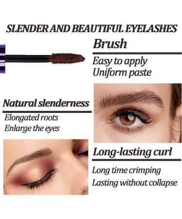 5D Primer Waterproof Mascara - Brown | Long Lasting & Smudge-Proof Fiber Mascara | Halloween & Christmas Stage Mascara - Buy Online on GoSupps.com
