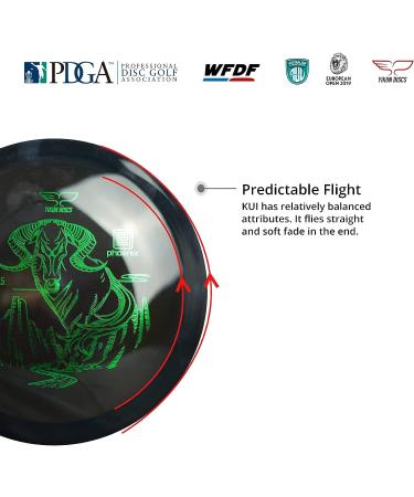 Yikun Professional PDGA Approved Disc Golf Midrange 165-175g - Stable and Versatile Black Disc for Outdoor Games - Buy Online on GoSupps.com