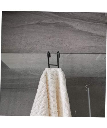 CATIEBYE 4pcs Door Hook Wall Mounted Clothes Mounted Hangers Kitchen Cabinet Hooks Stainless Steel 12X5CM Black 4 - Buy Online on GoSupps.com