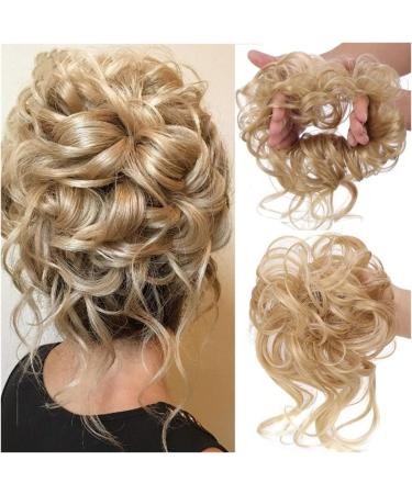 Messy Bun Hair Piece for Women Pieces Curly Chignon Donut Scrunchie for Women Messy Bun Hair Piece Synthetic Tousled Updo Hair Buns Extension Elastic Hair Band Hair Fake Hair Accessories for Women 18TH10 - Buy Online on GoSupps.com