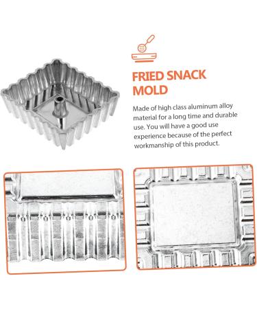 Ciieeo Oil Pier Mold Shrimp Fried Food Mould Waffle Mold Snacks Non-Stick Snack Mold Fudge Cooking Utensils 7X6.3X2CM Silver - Buy Online on GoSupps.com