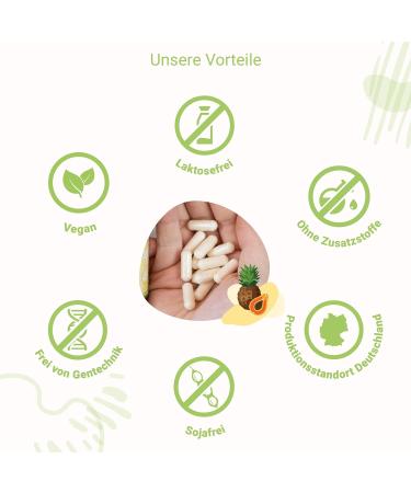 Buy Multi Enzyme Complex | 60 Capsules - Digzyme with Alpha-Amylase Bromelain & Papain for Digestive Health - Buy Online on GoSupps.com