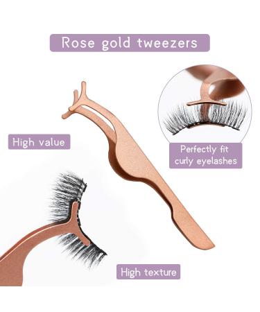 Buy Magnetic Eyelashes with Eyeliner Kit - 5 Pairs Reusable 3D False Lashes with Tweezers | No Glue Needed International Shipping Available - Buy Online on GoSupps.com