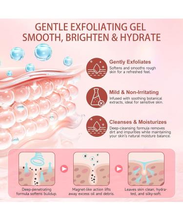 Facial peeling gel 50 g facial cleansing gel peeling pore cleansing for face and body - Buy Online on GoSupps.com