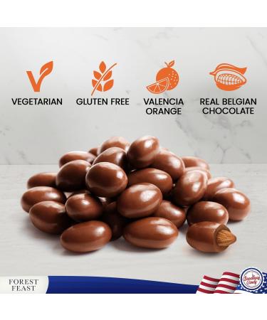  Forest Feast Forest Feast Valencia Orange Mik Chocolate Almonds Bag 120g - Buy Online on GoSupps.com
