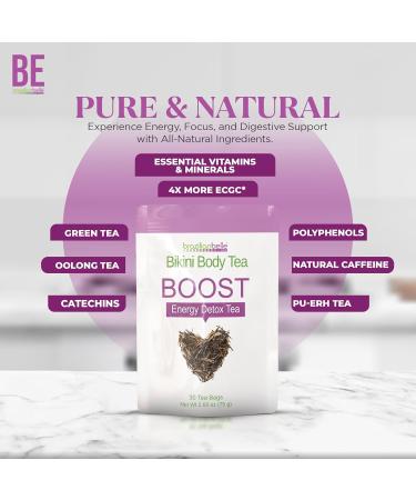 Bikini Body Detox Tea for Women | Boost Energy Digestion & Focus - Natural Caffeine (30 Ct) - Shop Now - Buy Online on GoSupps.com