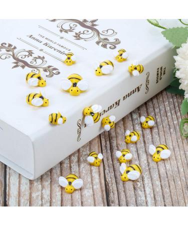 45-Piece Tiny Bees Craft Decoration Set with Storage Box - DIY Party Decor Honey Resin Bee Flatback Embellishments - 0.98 x 0.74 x 0.51 Inches - Buy Online on GoSupps.com