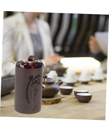 Mikinona 1pc Office Tea Containers with Lids Retro Tea Canister Tea Storage Sealed Jar Food Vintage - Buy Online on GoSupps.com