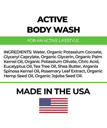 USA Made Tea Tree Oil Body Wash - Natural Liquid Shower Gel for Body Face & Sensitive Skin | 12oz Essential Oil Soap - Buy Online on GoSupps.com