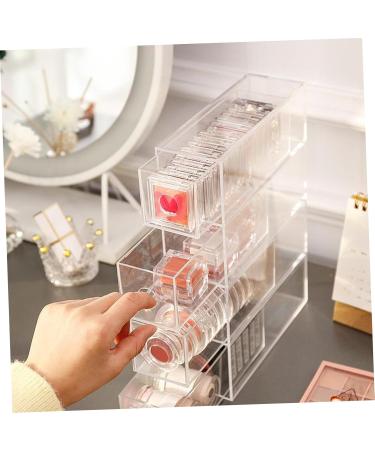 FOMIYES 2 Pcs Eye Shadow Storage Box Acrylic Drawers Vanity Drawer Organizer Eyeshadow Organizer Earth Tones - Buy Online on GoSupps.com