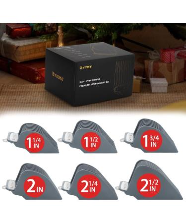 Yinke for Wahl Clipper Guards Set 10 12 14 16 18 20 Extra Long Hair Clipper Guards with Metal Clip 6 Cutting Lengths 1.25/1.5/1.75/2/2.25/2.5 inch Fits Most Cordless/Cord Wahl Clippers (Gray) - Buy Online on GoSupps.com