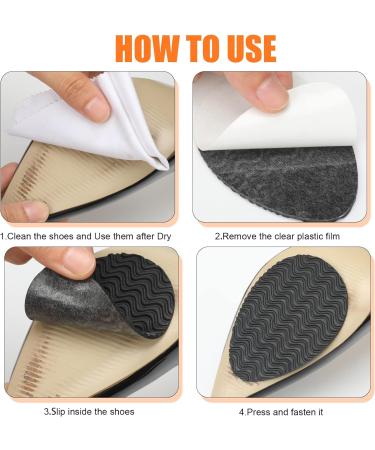 8 Pack Anti Slip Shoe Grips - Self Adhesive Non Slip Pads with Water Ripple Texture for Sole Protection - Buy Online on GoSupps.com
