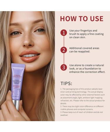 15 ml*2 Cr me correctrice de couleur pour le visage Cr me Correctrice Rouge CC La Centella Cr me CC Correctrice De Couleur Cr me hydratante pour la r paration de la peau du visage Violet 1 unit (Lot de 1) - Buy Online on GoSupps.com