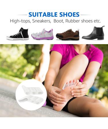 JKcare Pinky Toe Separators & Protectors - Silicone Little Toe Spacer for Pain Relief - 6 Pack (Transparent) - Buy Online on GoSupps.com