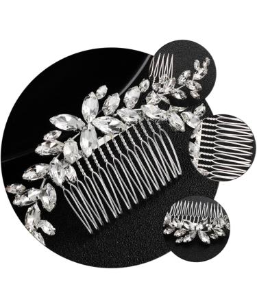 DOITOOL Bride Hair Comb 1pc Bridal Comb Bridal Rhinestone Headwear Hairpins Hair for Hair Claw Clips for Women Faux Buns Headwear for Women Tiara Hair Comb Accessories Alloy Bride Wedding - Buy Online on GoSupps.com